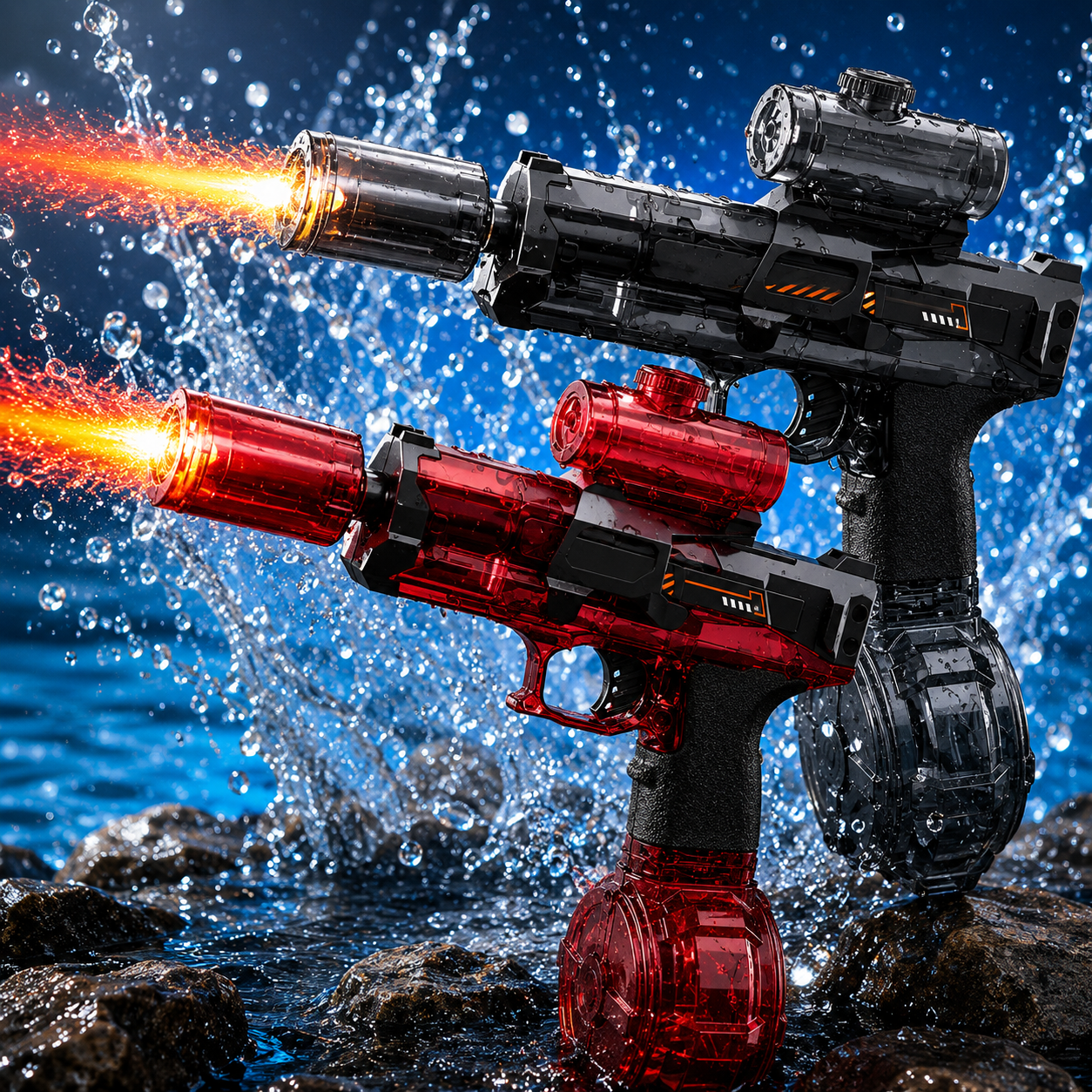 Petit Pistolet à Eau Électrique LED
