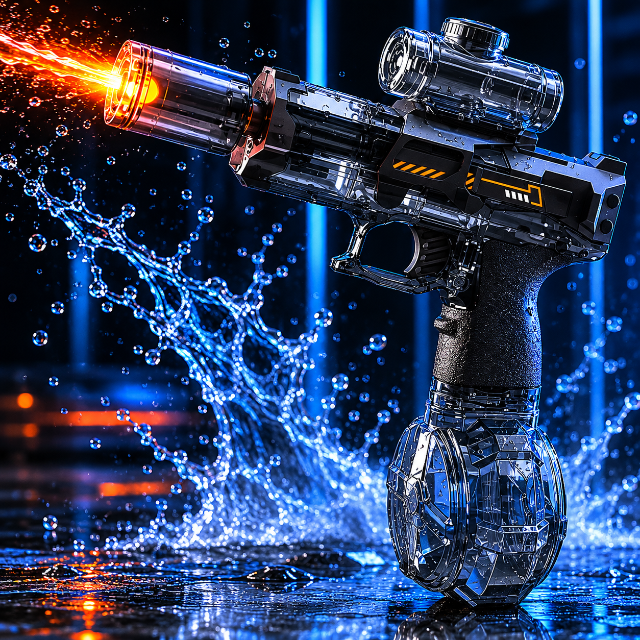 Petit Pistolet à Eau Électrique LED